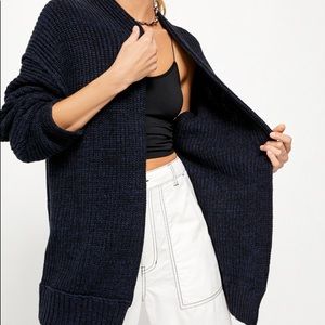 Hardly ever worn! Free people Black High Hopes Cardi sweater size Small